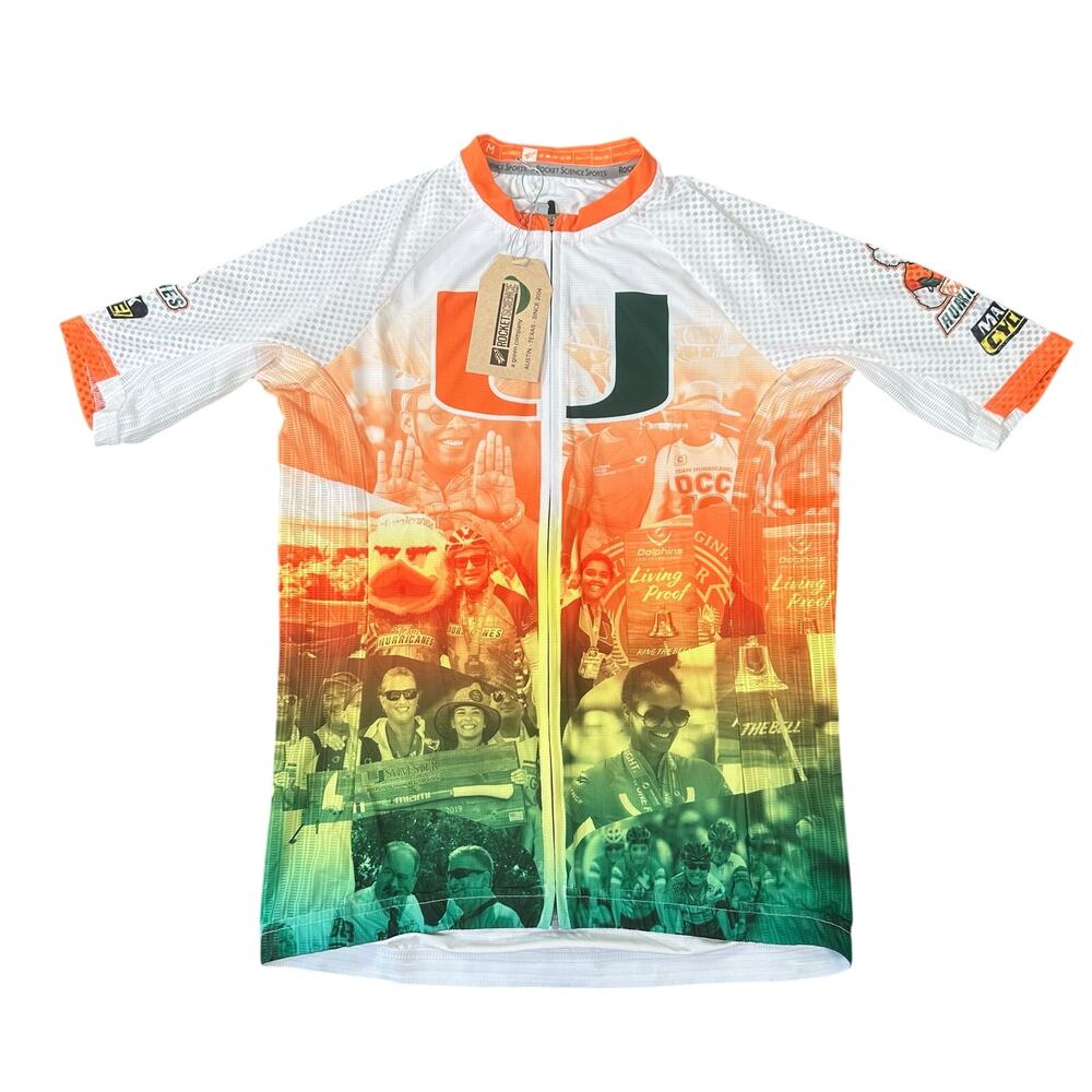Miami Hurricanes Women's Elite Cycling Short Sleeve Jersey Size M